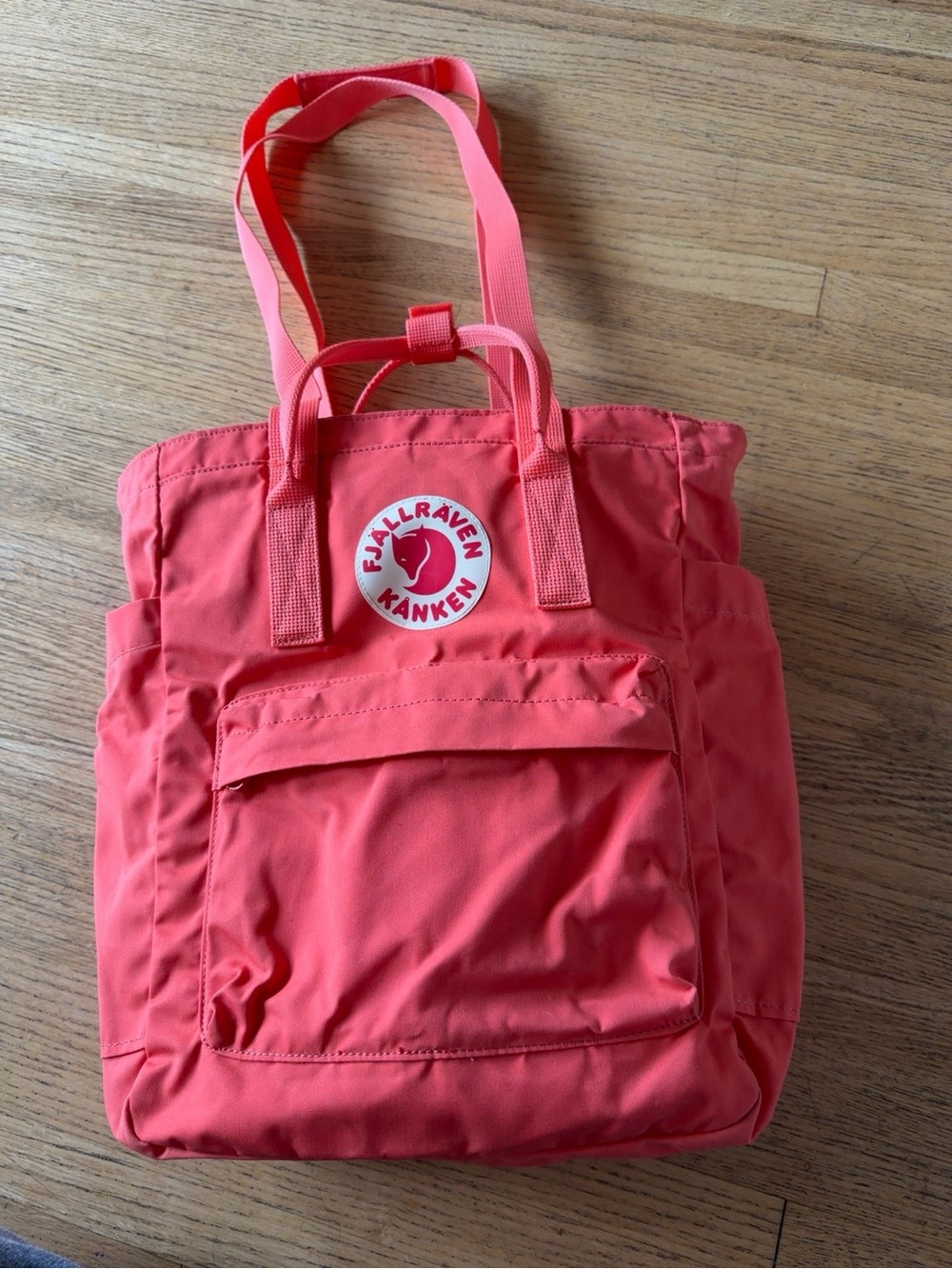 Fjällräven Kånken Totepack Coral Red Convertible Backpack Tote